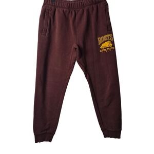 Roots Athletics Sweatpants Burgundy Joggers Logo Beaver Canada Size XS‎